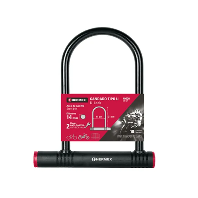 Candado tipo U Hermex